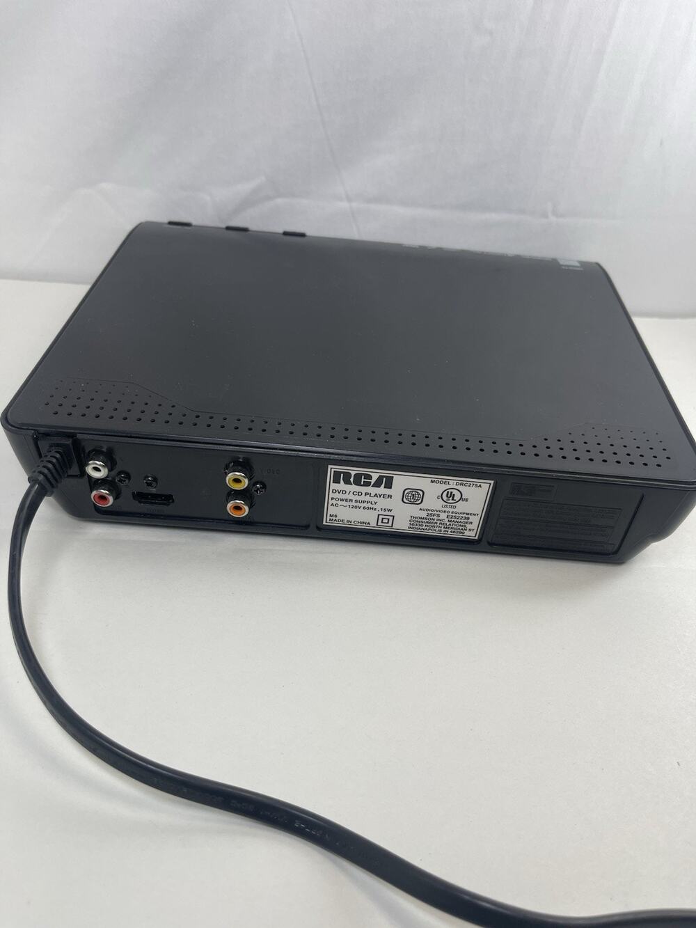 RCA DVD/CD Player Model DRC275A Tested